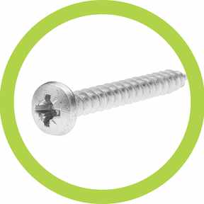 Viti per legno a testa cilindrica - inox