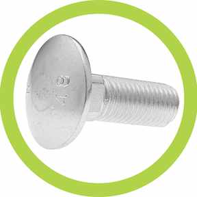 Viti per legno a testa tonda e 1/2 tonda - inox