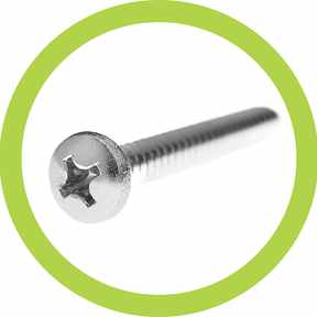 Schrauben für Metall - Kreuzschlitz - inox