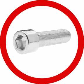 Tornillos con rosca métrica ISO con cava hexagonal (Allen) - 8.8