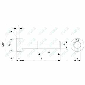 DIN 7984, UNI 9327 hex socket thin head cap screws