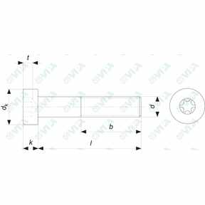 DIN 7984 sim, ISO 14580, UNI 9327 sim hexalobular socket thin head cap screws