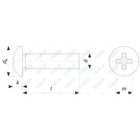  cross recessed truss head screws