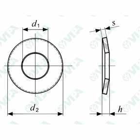 DIN 6796 conical spring washers