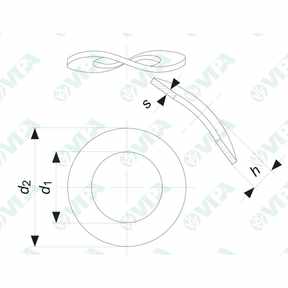 DIN 137 B, UNI 8840 B Rondelle elastiche ondulate tipo B