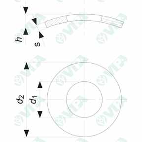 DIN 137 A, UNI 8840 A gewellte federscheiben