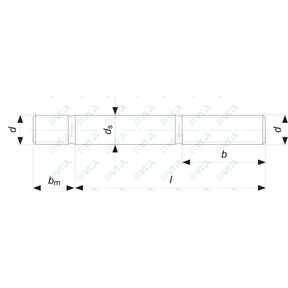 DIN 939 medium tap end studs