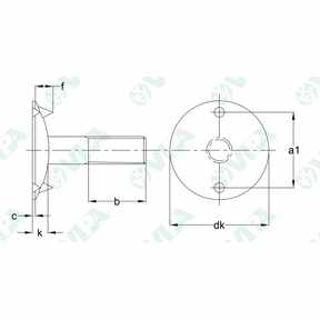 DIN 15237 seating screws