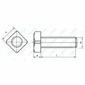  Square head screws