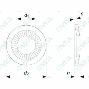  rondelles contact nf e 25/511