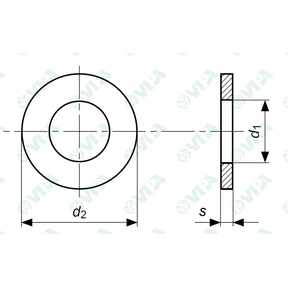 DIN 7989 Flache Unterlegscheiben für Metallbau