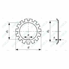 DIN 5406 sicherungsbleche mb din 5406  für nutmuttern