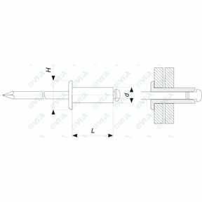  Rivetti standard a testa tonda