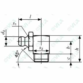 DIN 71412 C, UNI 7663 C schmiernippel 90°