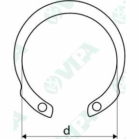  Anelli elastico d'arresto per fori JV