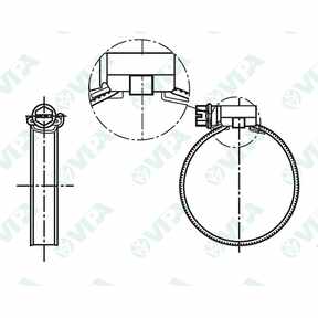 DIN 3017 collier serre-câble à vis asfa 