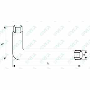 DIN 911 simil, ISO 2936 simil, UNI 6753 simil clé mâle pour vis six pans creux