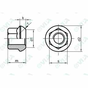 DIN 74361 A wheel nuts