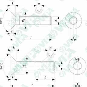 hex socket countersunk head screws