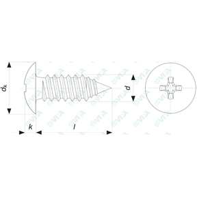  phillips truss head tapping screws