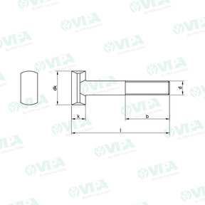  T-screw for scaffolding