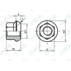 DIN 74361 A tuercas para ruedas