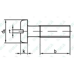 DIN 85, ISO 1580, UNI 6108 Slotted pan head screws