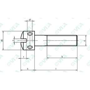 UNI 6111 Slotted capstan screws