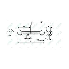 DIN 1480 turnbuckles