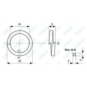 DIN 7980 Rondelle elastiche a spirale a sezione quadre (grower) per viti testa cilindrica