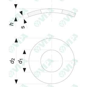 DIN 137 A, UNI 8840 A Rondelle elastiche ondulate tipo A