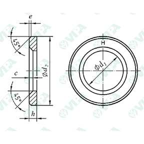 ISO EN 14399 / 6 Rondelle piane per carpenteria con smusso ad alta resistenza