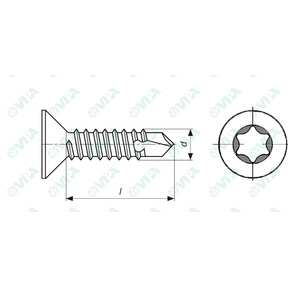 DIN 7504 P sim, ISO 15482 sim, UNI 8119 sim tornillos autotaladrantes cap