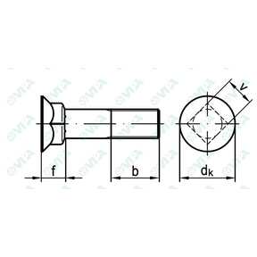 DIN 608, UNI 6104 sim countersunk bolts