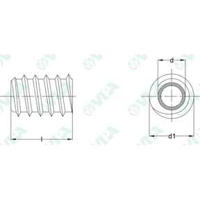  Bussole in ferro per legno