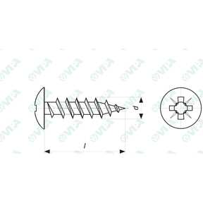  Tornillos de cabeza semirredonda para aglomerado