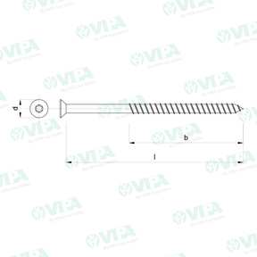  coutersunk flat head concrete screws