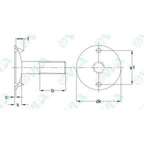 DIN 15237 vis pour godets d'élévateur