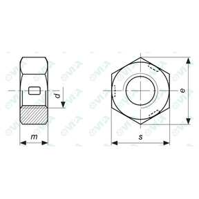 DIN 934 sim sechskantmuttern triblock