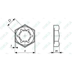 DIN 7967 écrou élastique auto-freiné hexagonal type pal