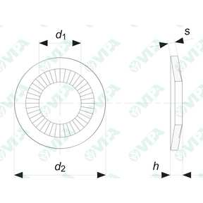  arandelas contact nf e 25/511