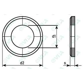 UNI 1734 Rondelles plates biseautées pour vis