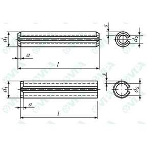 DIN 7346, ISO 13337, UNI 6874 Spine elastiche serie leggera