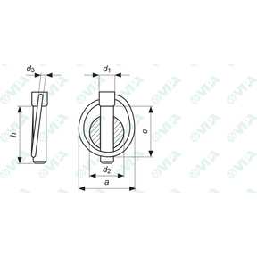 DIN 11023 klappstecker