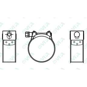  heavy duty hose clamp inox supra