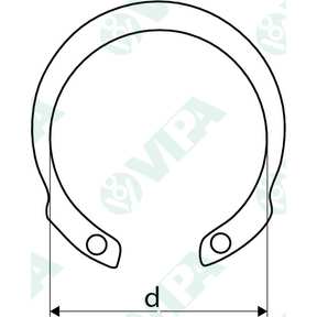  Elastic retaining rings for bores JV