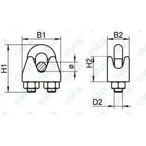  Stainless steel cable clamps