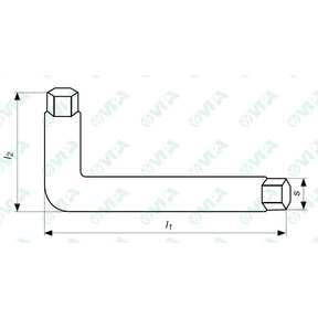 DIN 911 simil, ISO 2936 simil, UNI 6753 simil clé mâle pour vis six pans creux