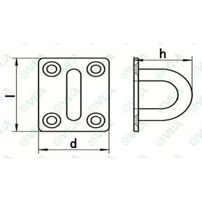  Rectangular plates with ring