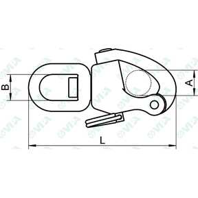  Rostfreie drehbare Karabiner